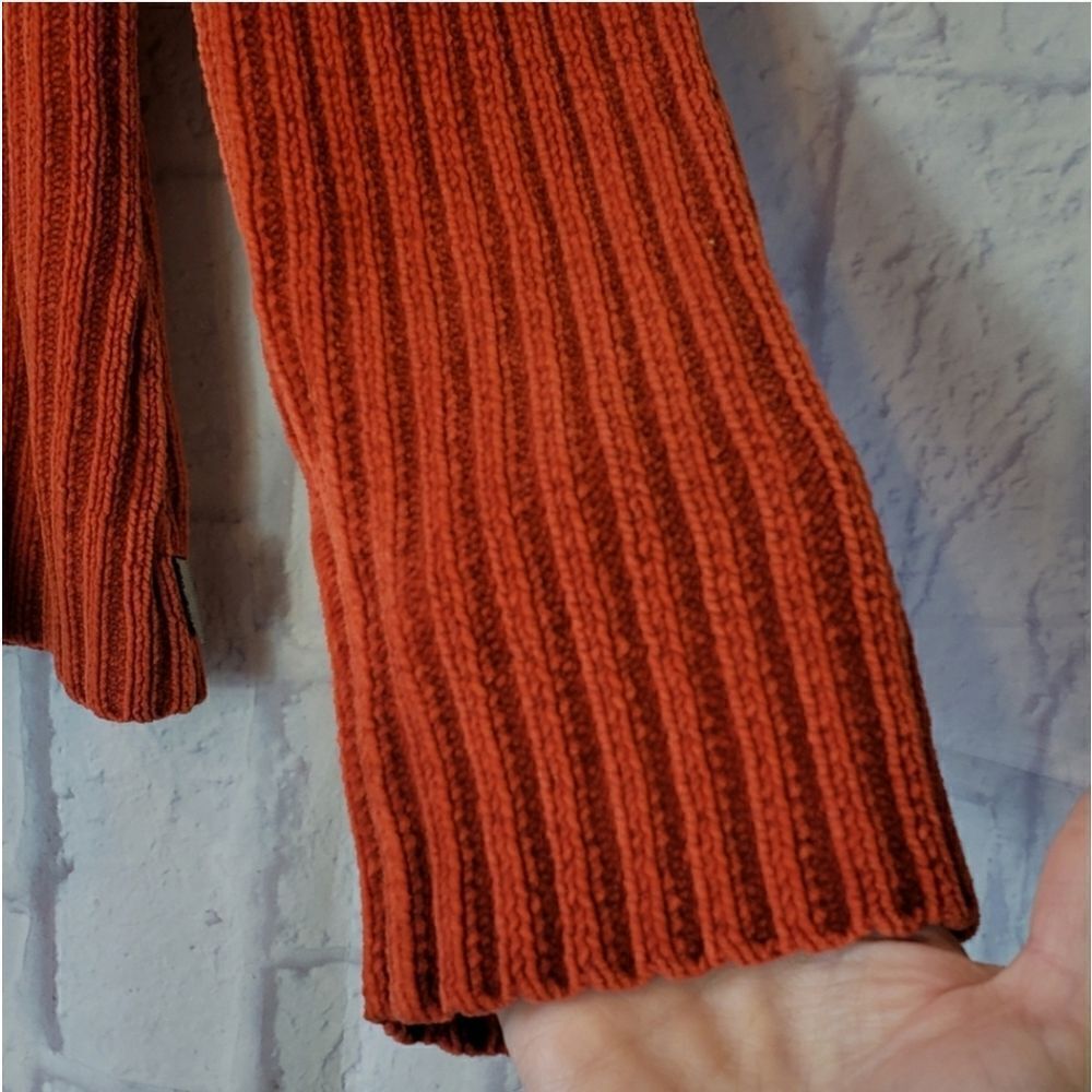 WOOLRICH Ribbed Zip Front Cardigan Sweater XL - Picture 3 of 9